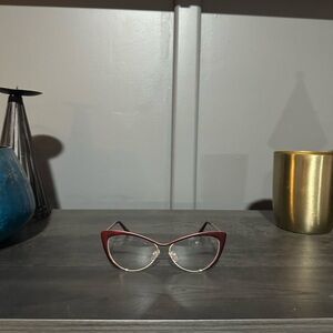 Chic Red Cat-Eye Glasses